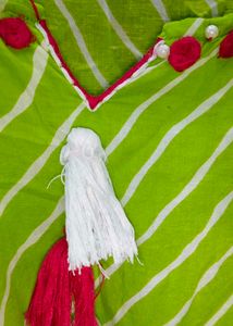 Striped Green Kurta