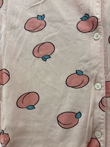 Cute Peach Print Night Dress