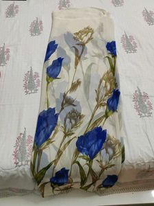Floral Print Saree💐