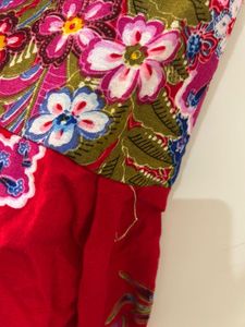 Vibrant Floral Print Mini Dress