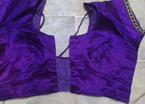 Vibrant Purple Silk Blouse