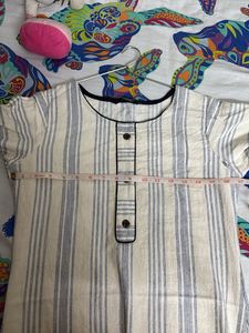 Striped Cotton Kurta