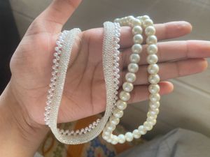 Elegant Pearl Necklace Set