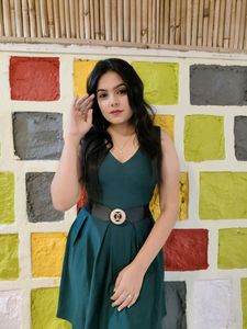 Bottle Green One Piece Dress