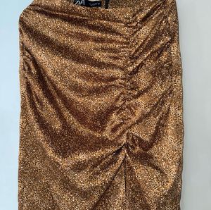 Sparkly Ruched Midi Dress