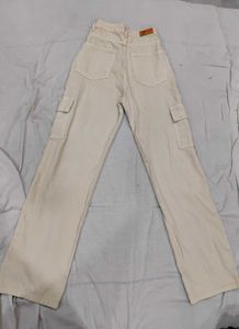 Beige Cargo Pants