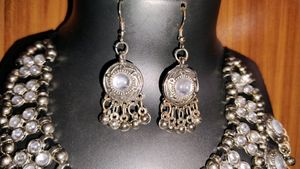 New Stone Work Oxidised Jewellery Set