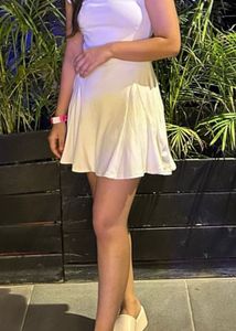 H&M White Mini Dress