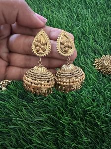 Beautiful Oxidized Jhumka Earrings