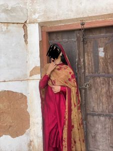 Beautiful Red Kurta Set with Dupatta