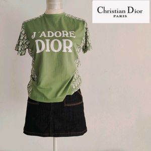 Vintage Dior green Monogram Logo T-shirt's