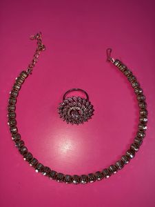 Sparkling Crystal Tennis Necklace