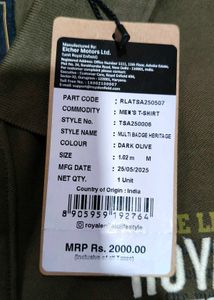 Royal Enfield Men's Olive Polo T-Shirt