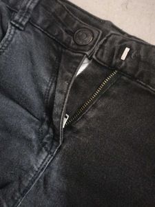 Black Denim Shorts