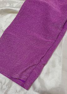 Sparkly Purple Cropped Top