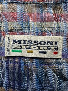 MISSONI Multi-Tone Geometric Pattern Shirt