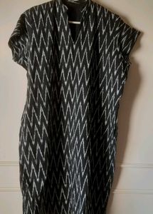 Elegant Pure Cotton Organic IKKAT Kurti