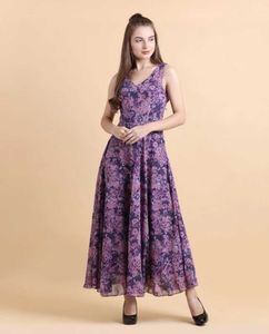 Chic Floral Print Midi Dress