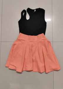Cute Summer🏝️Aesthetic Mini Peach Skirt 🌷