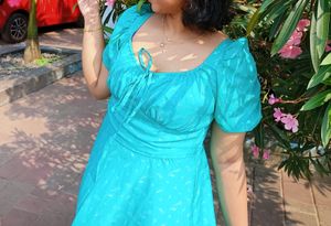 Chic Turquoise Summer Dress