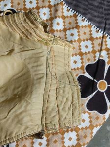 Beaded Golden Blouse For Occasion.