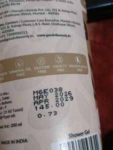 Good Vibes Creamy Care Shower Gel
