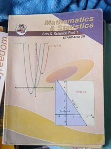 Unused Mathematics & Statistics 12th std Textbook