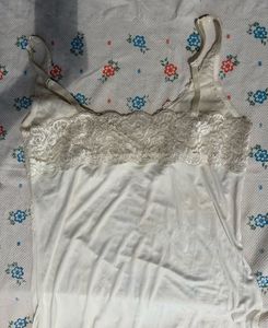 Vintage Lace Trim Slip Dress