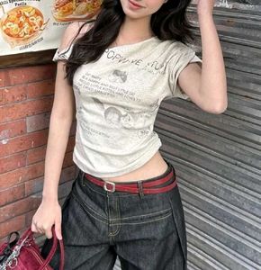 Y2K printed graphic top
