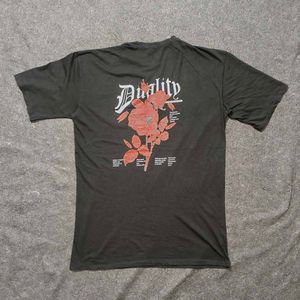 Aarhon Paris "Duality" Rose Graphic T-Shirt