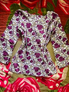 Beautiful Floral Print Kurta