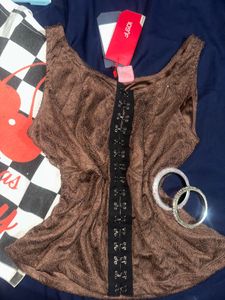 Sheer Lace Corset Top🌹