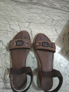 Women's Brown Flat Sandals