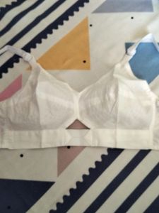 White Cotton Bra