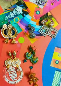 Combo of 6 Stunning Ethnic Earrings