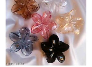 Floral Hair Claw Clips Set