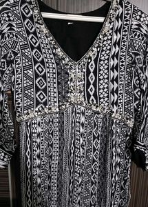 Ethnic Stone Work Nyra Cut Kurti For Women