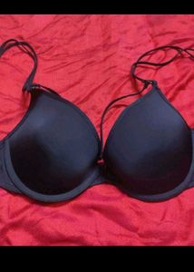 (H&amp;M) Black Microfiber Push-up Bra