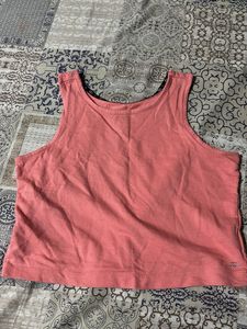 Coral Crop Tank Top