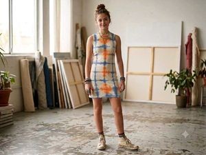 Unique Tie-Dye short dress