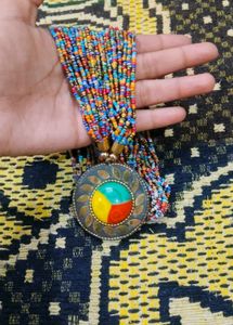 ✨ Colorful Beaded Boho Necklace | Statement Pendan