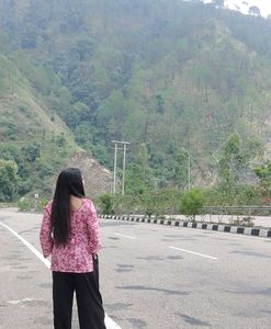 Pink Floral Print Kurta