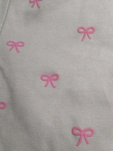 Cute Bow Print Cropped T-Shirt