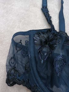 Beautiful Navy embroidery Bra