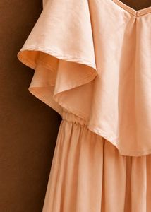 Boho Ruffle Cold Shoulder Dress