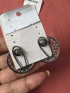 Unique Peacock Design Stud Earrings