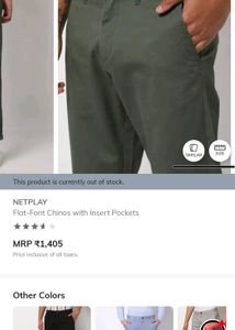 Men's Casual Green Chinos