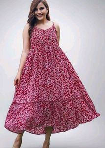 Floral Print Maxi Dress