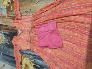Embellished Crape Kurta with pant