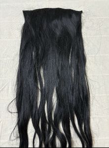 Clip-in Black Straight Hair Extensions